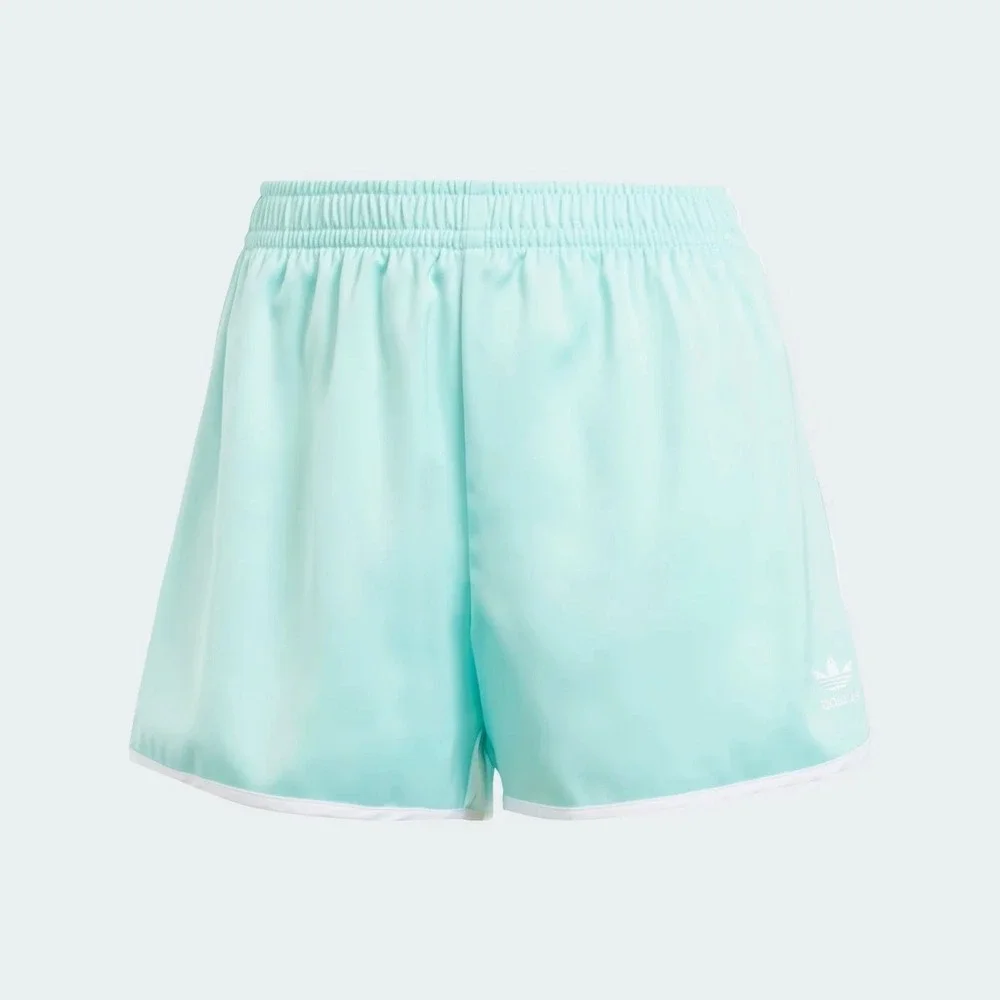 Adidas Originals 3 Stripes Sprinter Shorts Womens Small Semi Flash Aqua JD3123